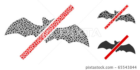 Rugged No Bats Icon Collage Rugged No Bats Icon Collage 65543844