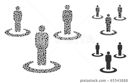 Bumpy People Isolation Icon Collage - Stock Illustration [65543888] - PIXTA