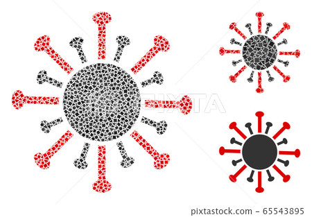 Rugged Coronavirus Icon Mosaic Rugged Coronavirus Icon Mosaic 65543895
