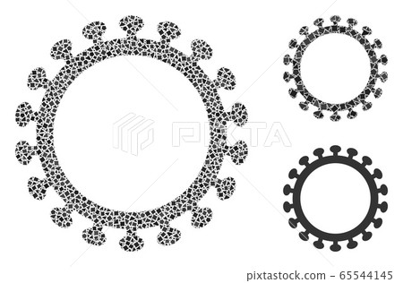 Abrupt Virus Shell Icon Mosaic Abrupt Virus Shell Icon Mosaic 65544145