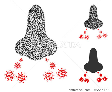 Uneven Nose Virus Spread Icon Mosaic Uneven Nose Virus Spread Icon Mosaic 65544162