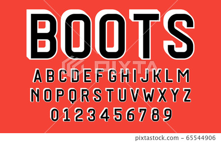 Set of alphabets font modern design Set of alphabets font modern design 65544906