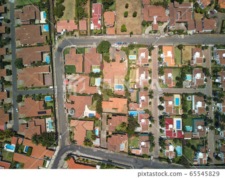 Streets in modern residential Streets in modern residential 65545829