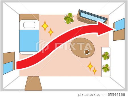 正確通風的圖解說明 正確通風的圖解說明 65546166