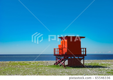 Red Lifeguard Kiosk, Georgia, Batumi, May.2017 65546336
