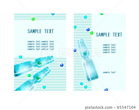 Ramune bottle and marbles illustration background Ramune bottle and marbles illustration background 65547104