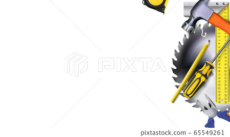 Composition of set tools of carpenter 65549261
