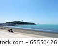 Enoshima and the blue sea on a sunny day 65550426