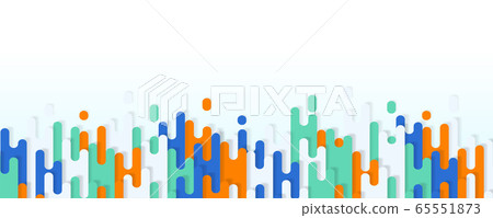 Long background with trendy abstract design of-插圖素材 [65551873] - PIXTA圖庫