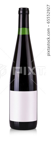 red wine bottle with label on white background red wine bottle with label on white background 65552927