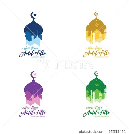 Muslim abstract greeting banners. Islamic vector Muslim abstract greeting banners. Islamic vector 65553451