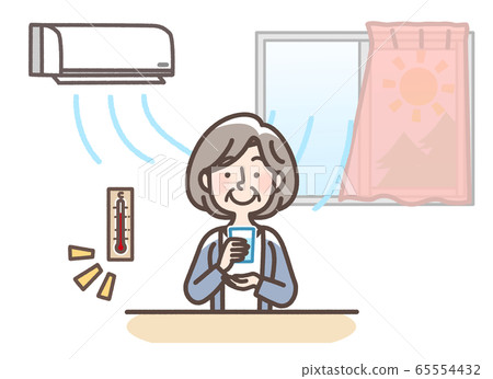 Countermeasure against heat stroke, grandmother 65554432