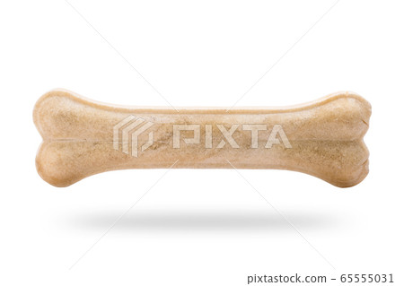 New dog chews (Rawhide) isolated on white 65555031