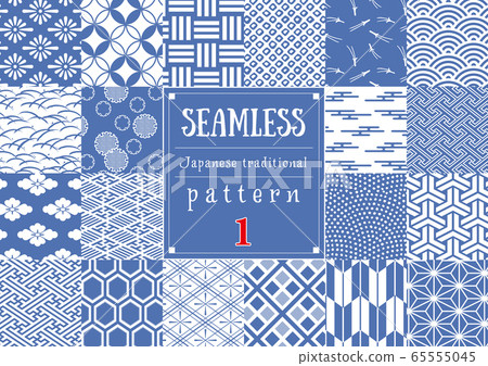 Seamless Japanese pattern 1 65555045