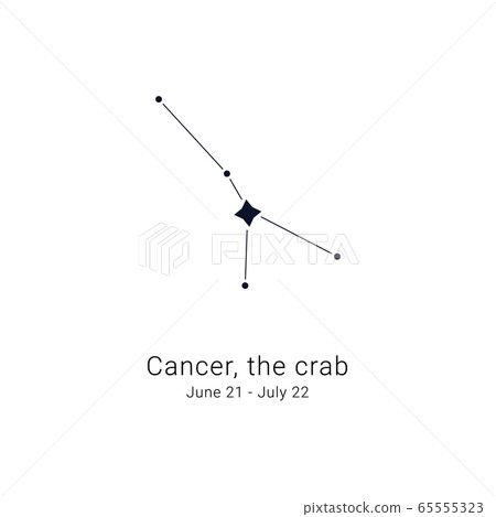Cancer, the crab. Constellation and the date of Cancer, the crab. Constellation and the date of 65555323