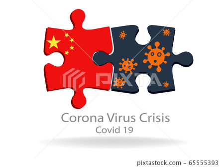 nscription Covid-19 on abstract China concept art nscription Covid-19 on abstract China concept art 65555393