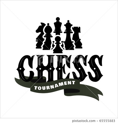 Logo design world chess championship Royalty Free Vector