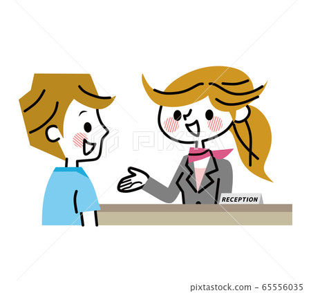 Information reception desk smile - Stock Illustration [65556035] - PIXTA