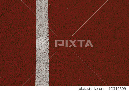 Close up of the white line on the stadium 65556809