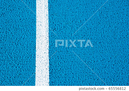 Close up of the white line on the stadium 65556812