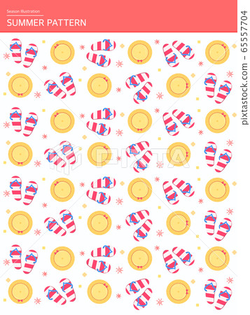 Cool summer pattern illustration 10 Cool summer pattern illustration 10 65557704