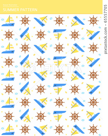 Cool summer pattern illustration 9 Cool summer pattern illustration 9 65557705