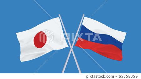 Japan-Russia flag 65558359