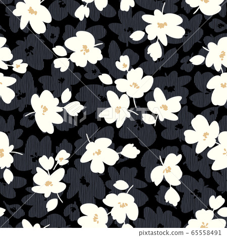 Cute floral pattern with pop 65558491