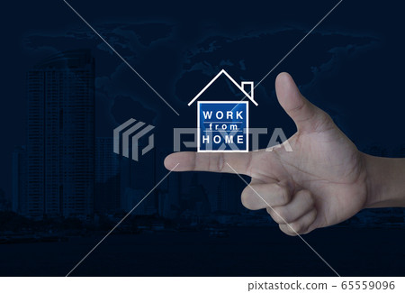 Business social distancing concept, Elements of this image furnished by NASA 65559096