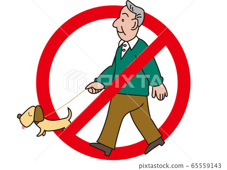 Pet prohibition mark 65559143