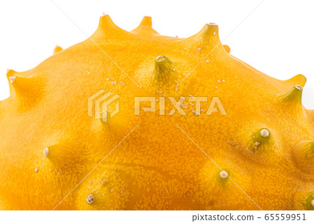 Kiwano or horned melon isolated on white 65559951
