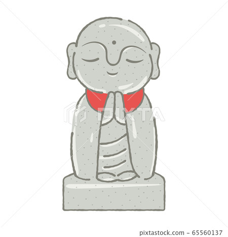 Jizo's illustration (red bib) 65560137