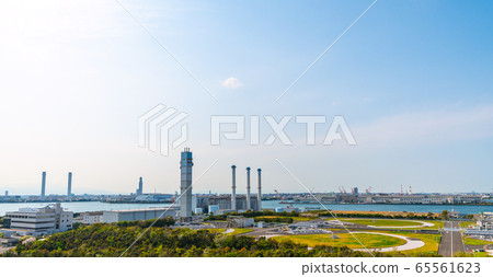 俯瞰大島發電站的日本橫濱市容 俯瞰大島發電站的日本橫濱市容 65561623