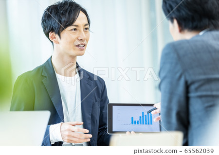 商務現場會議商務洽談 65562039