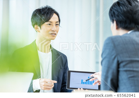 Business scene Conference Business talk 65562041