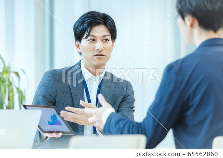 商務現場會議商務洽談 65562060