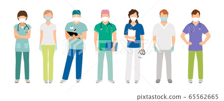 Medical staff in protective masks Medical staff in protective masks 65562665