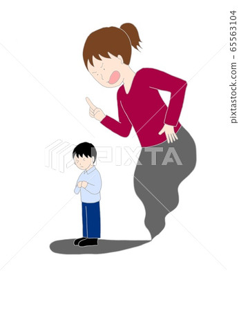 Child angry by mother 65563104