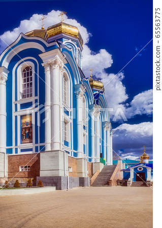 Church of the Nativity of the Virgin. Zadonsky Christmas-Mother of God Monastery. The city of Zadonsk. Russia Church of the Nativity of the Virgin. Zadonsky Christmas-Mother of God Monastery. The city of Zadonsk. Russia 65563775