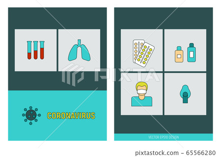 COVID-19 virus seamless pattern background 65566280