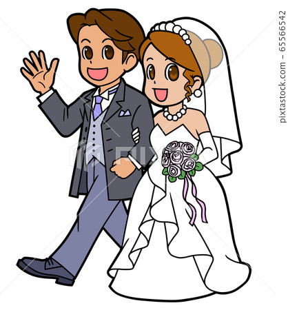 young men and women having a wedding young men and women having a wedding 65566542