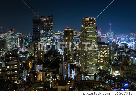 東京鐵塔的東京夜景 東京鐵塔的東京夜景 65567713