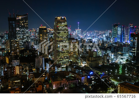 東京鐵塔的東京夜景 東京鐵塔的東京夜景 65567716