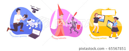Kids Success Flat Compositions 65567851