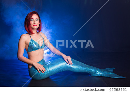 Fashion fantasy mermaid. Studio Shot. Blue - Stock Photo [65568561] -  PIXTA