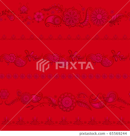 Eastern ethnic style compositions, mehendi, traditional indian henna floral ornament. 65569244