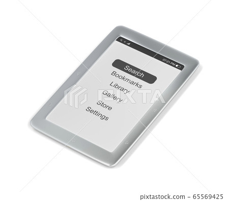 Silver e-book reader 65569425