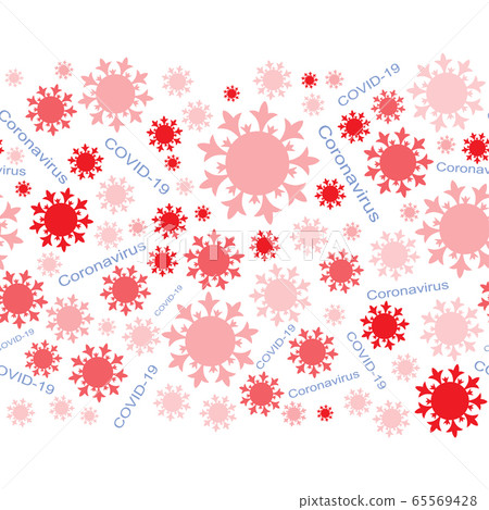Seamless pattern with coronavirus cell symbol. - Stock Illustration ...