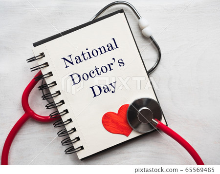 Happy national Doctor's Day. Beautiful card. Happy national Doctor's Day. Beautiful card. 65569485