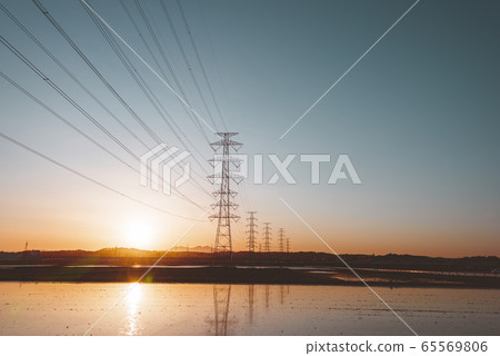 Lifeline Tower Electricity Electric Evening 65569806